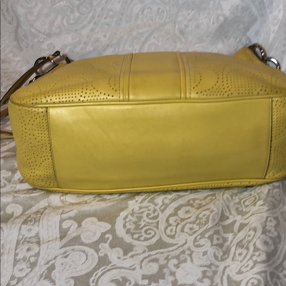 Coach Bags Coach Yellow Leather 2way Shoulder Purse Poshmark